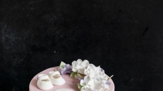 Pastellisävyinen ristiäiskakku - Pastel Christening cake