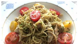 Hyvän olon projektia ja ruokaa: Soijapapuspagettia