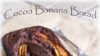 Cocoa banana bread - Kaakao-banaanileipä
