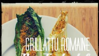 #safkaa2 -salaatti, raakistyyliin ja kevättarjous - Grilled Romaine Lettuce, raw food style