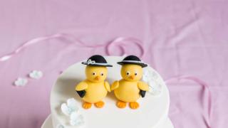 Tipuhääkakku - Wedding cake with birds