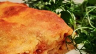 Chorizo-muttisoosi lasagne