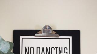 No dancing - Except on tables