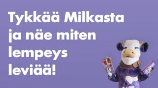 Milka-suklaa Suomeen...